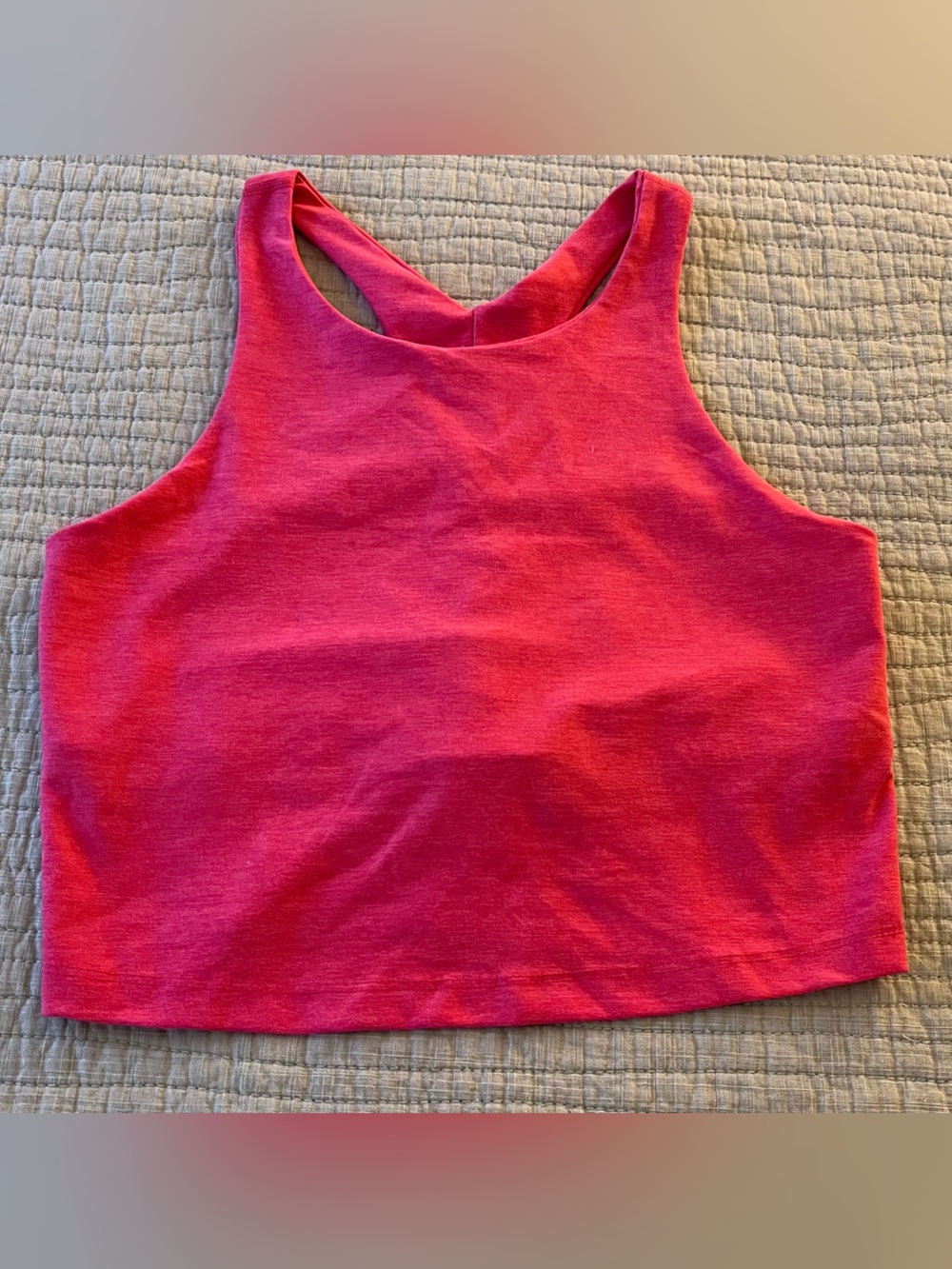 Beyond Yoga Girls' Bright Pink Racerback Tank